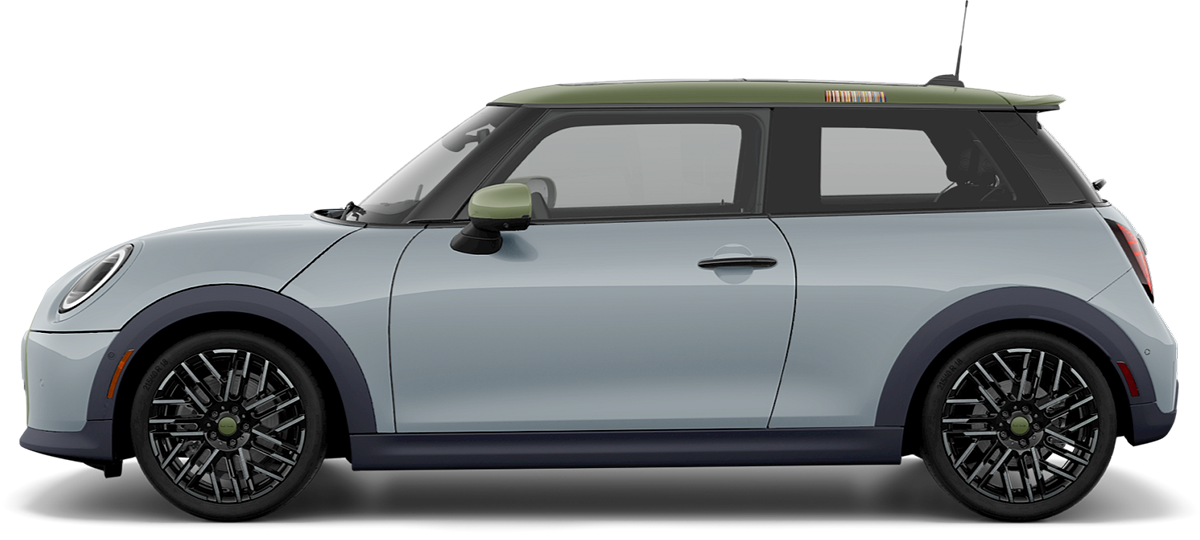 Side view of a MINI Cooper S 2 Door Paul Smith Edition in Statement Grey.